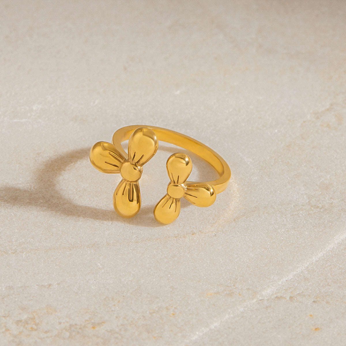 Flower Ring Titanium Steel Jewelry Stainless Steel Rings