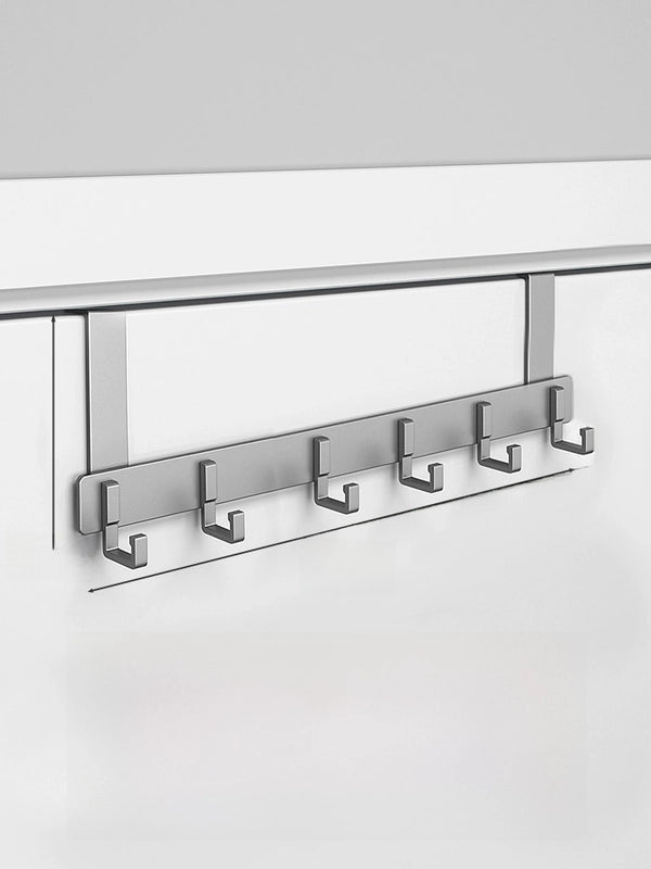 Hook Behind The Door Without Punching Hangers Clothes Storage Rack For Clothes Entry Door Upper Hanging Frame Wall Hanging Clothes Hook Door Back Type