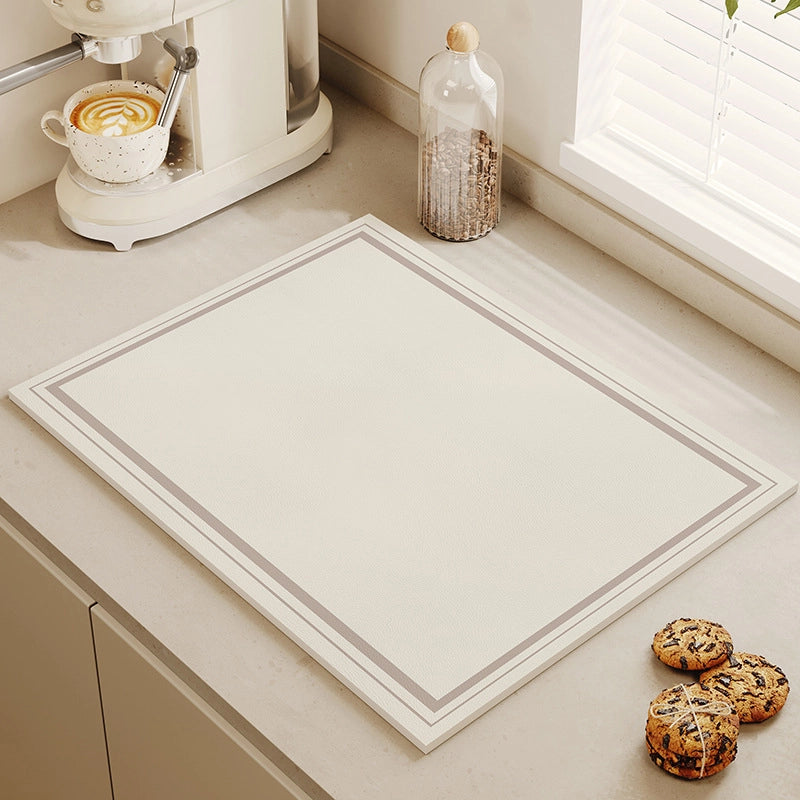 Quiet Wind Tea Bar Machine Water Absorbent Quick-drying Pad Kitchen Bowl Drying Pad Tableware Dining Table Insulation Pad Tea Cup Anti-ironing Pad