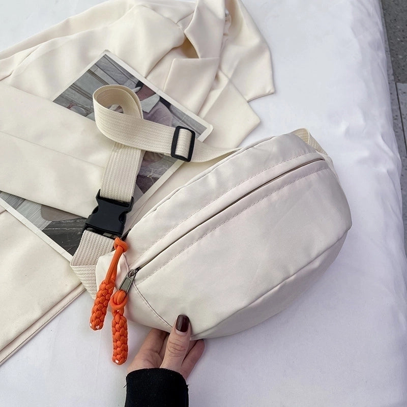 Women's Classic Style Color Block Oxford Cloth Waist Bags