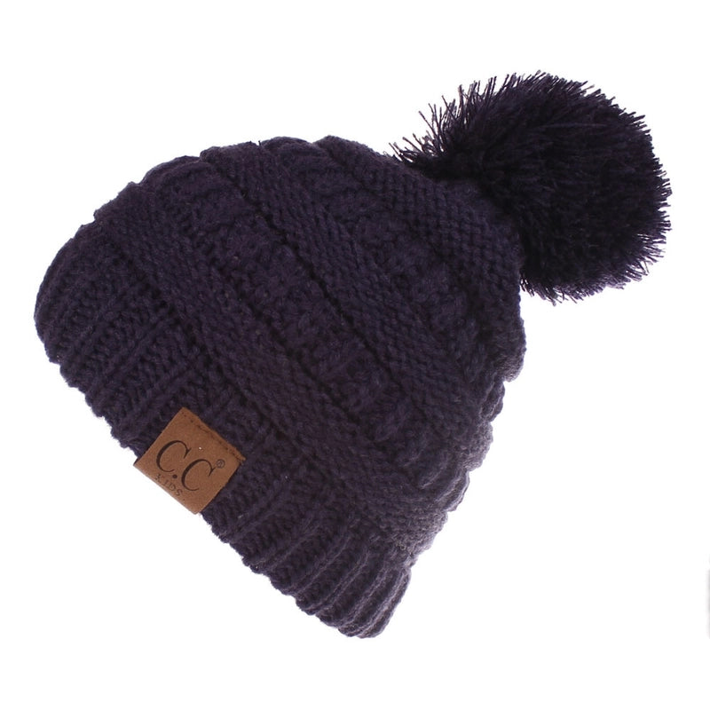 New Men's And Women's Wool Hat Knitted Hat Labeling Wool Ball Fur Ball Hat 11 Colors
