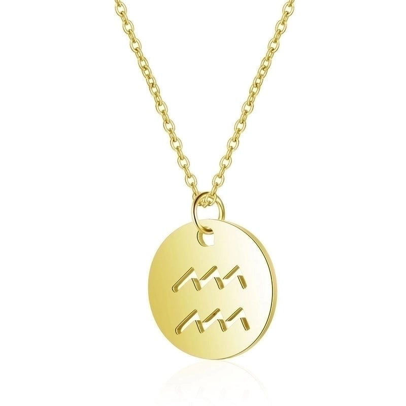 Minimalist Constellation 201 Stainless Steel 18K Gold Plated Polishing Pendant Necklace