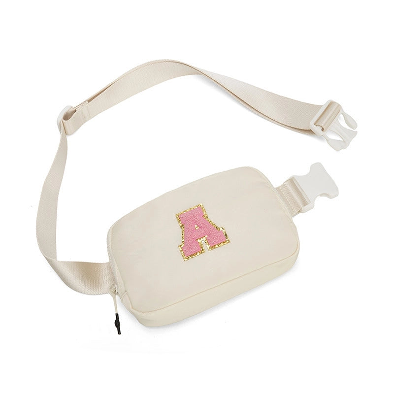 Women's Streetwear Letter Nylon Waist Bags