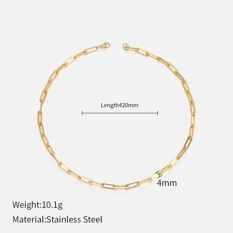 Minimalist None 304 Stainless Steel Stainless Steel Necklaces