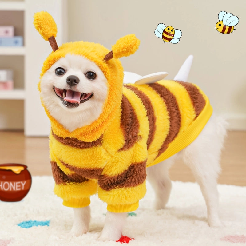 Cute Polyester Bee Pet Clothing