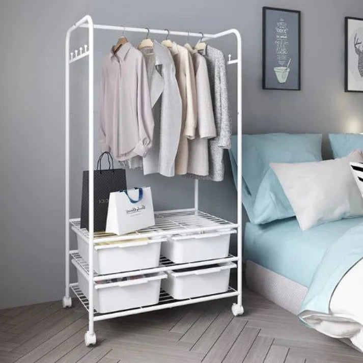 Floor Wardrobe Rack. Multifunction Clothing Display Stand