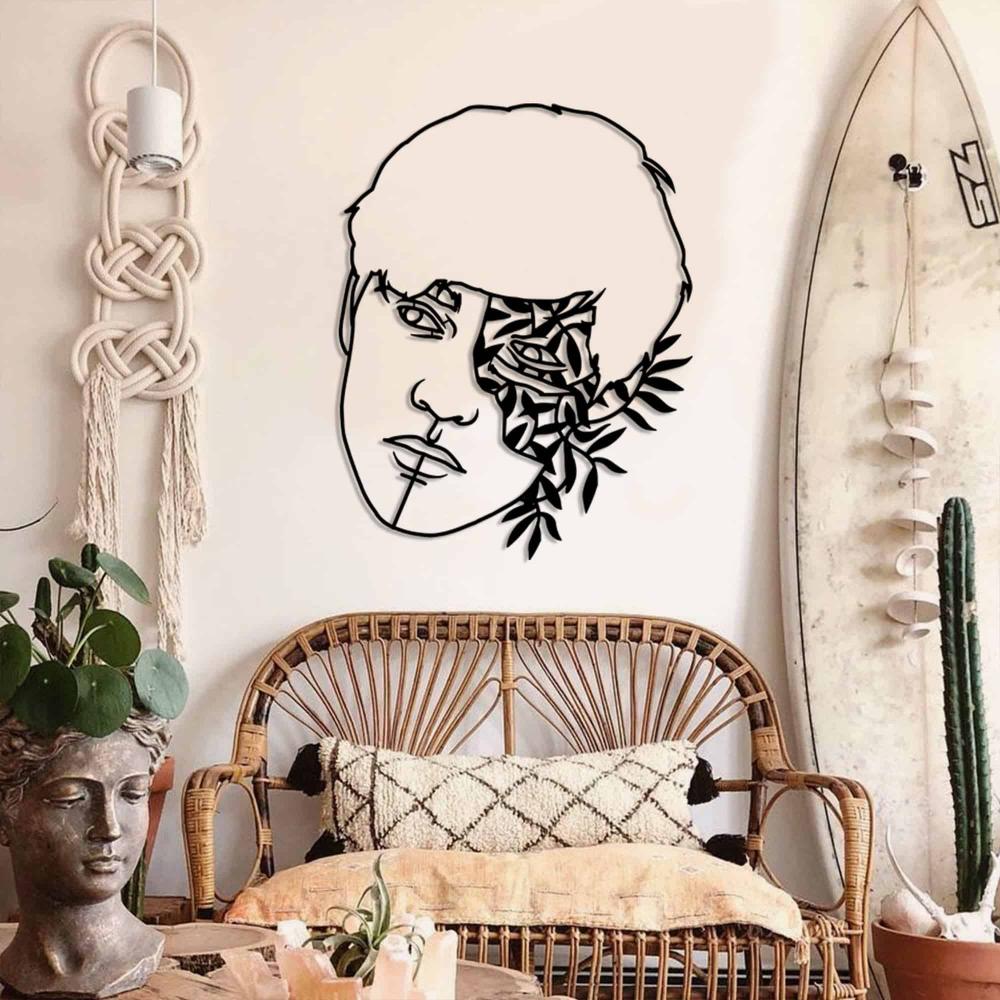 Leaf Headed Man Metal Wall Decor