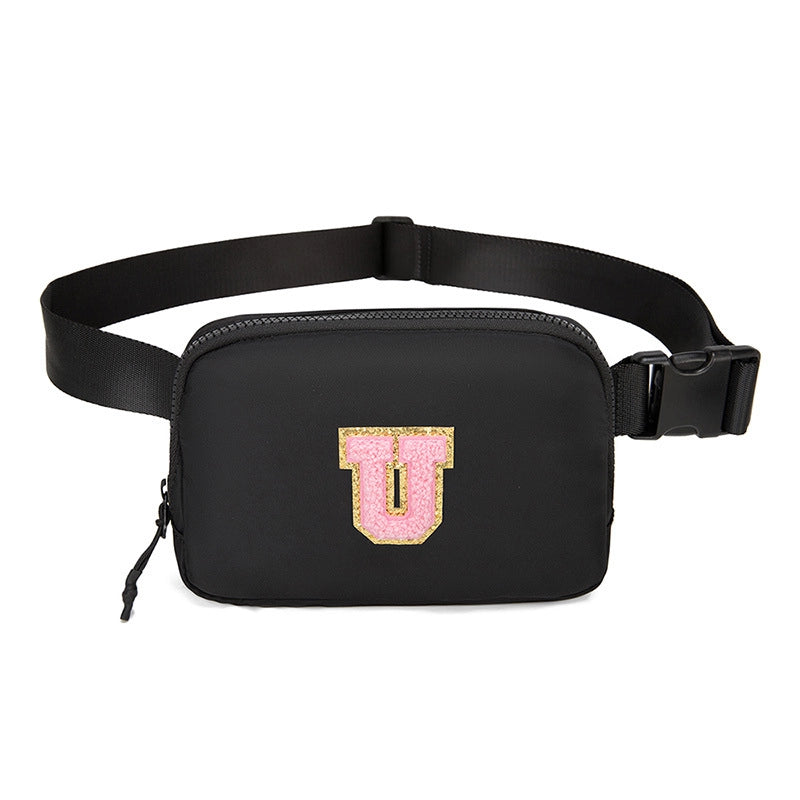 Women's Streetwear Letter Nylon Waist Bags