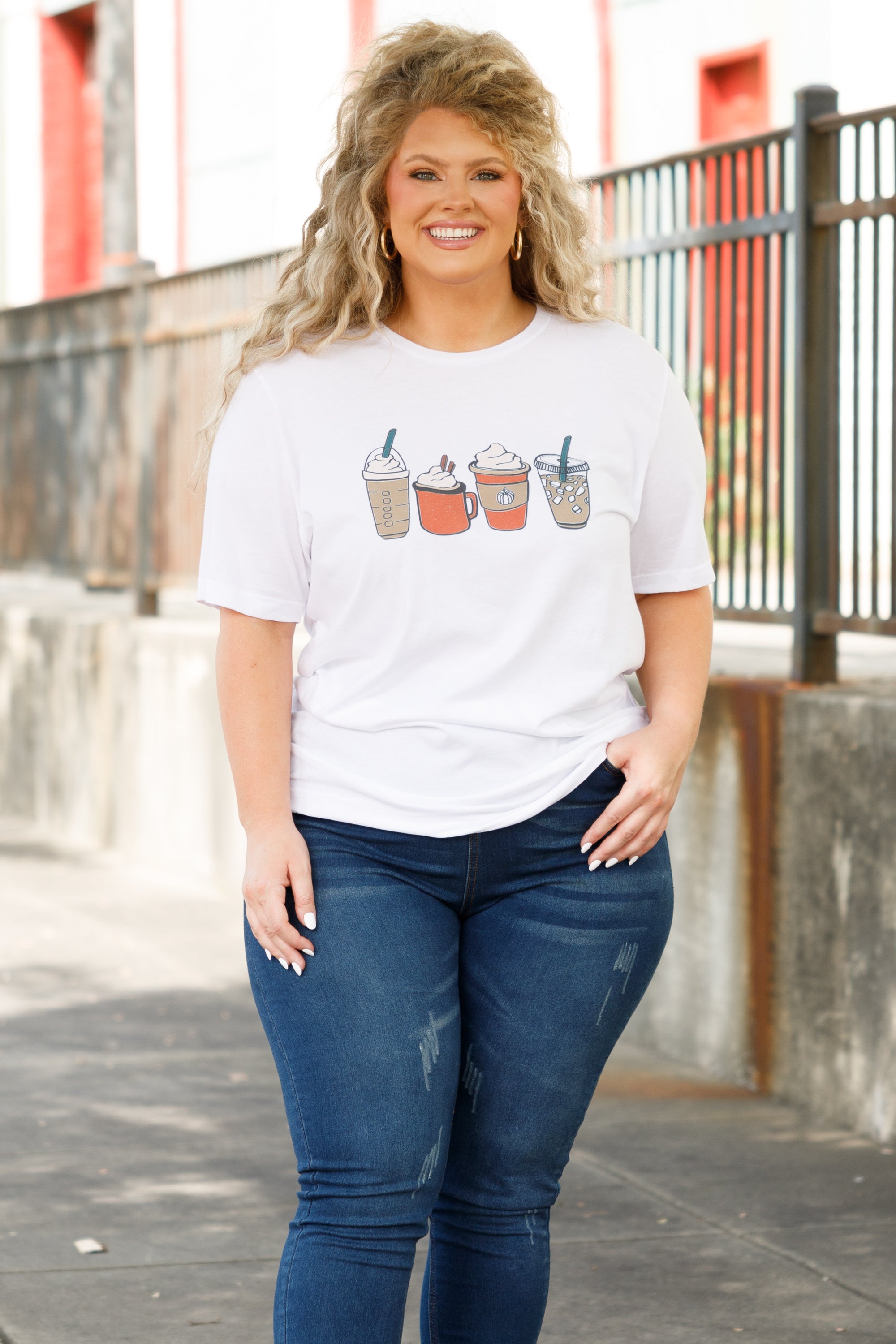 Cup Of Spice Tee. White