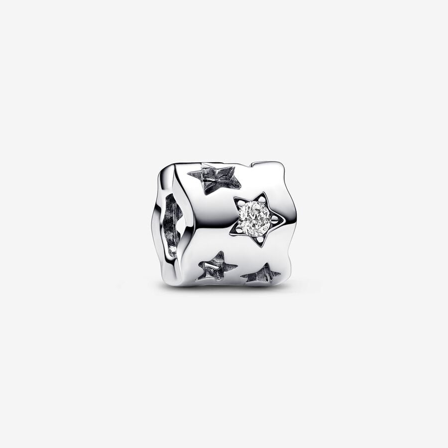 Cut-out Sparkling Star Pandora Charm