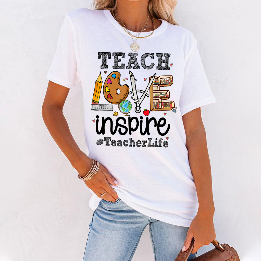 Teach Love Inspire Teacherlife T-Shirt