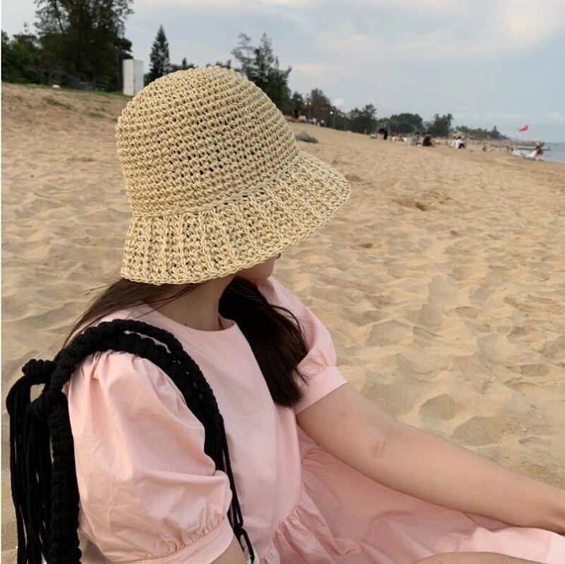 Women's Vacation Minimalist Bow Knot Big Eaves Sun Hat