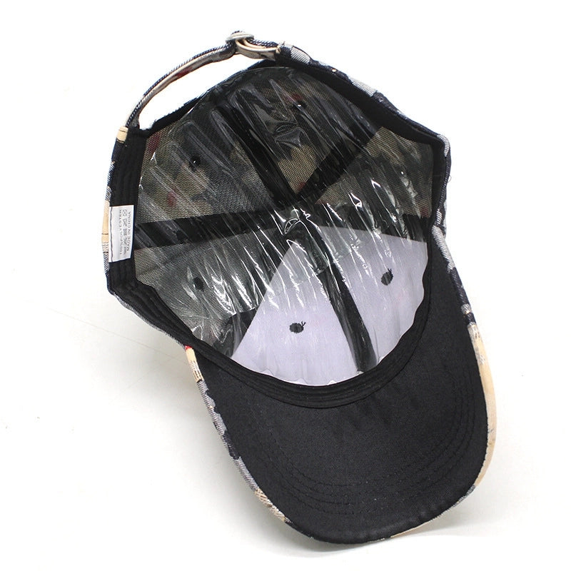 Women's Minimalist Classic Style Color Block Curved Eaves Baseball Cap