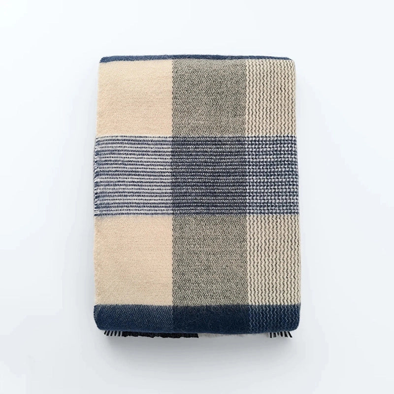 Autumn New Plaid Scarf Women's Thick Warm Student Shawl Fashion Casual Scarf