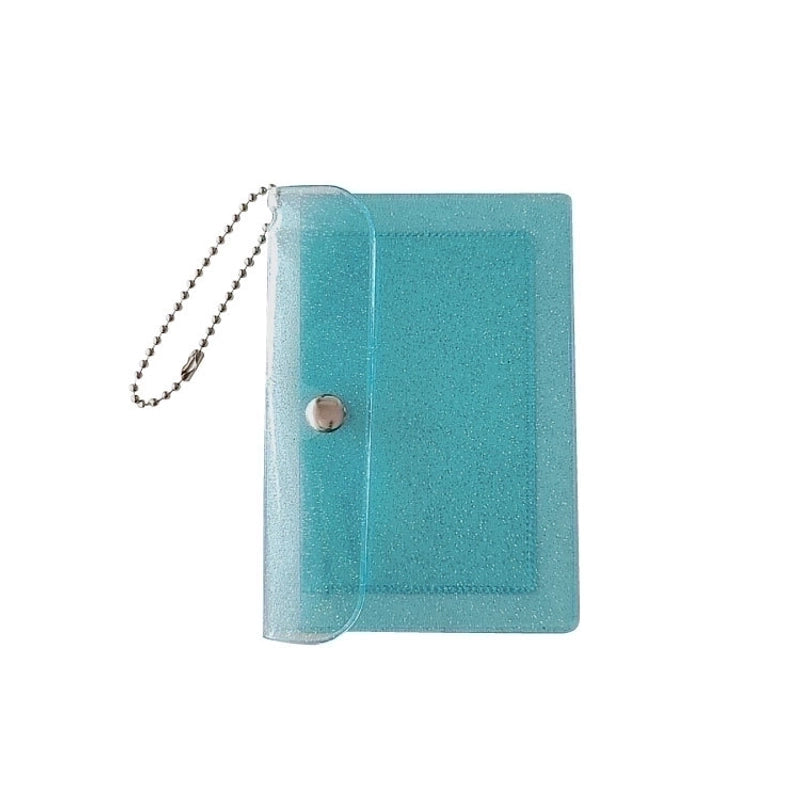 Unisex Solid Color Pvc Transparent Flip Cover Card Holders