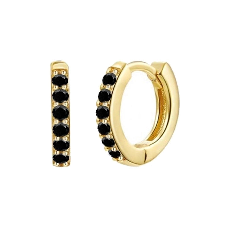 Fashion Geometric Copper Artificial Gemstones Earrings