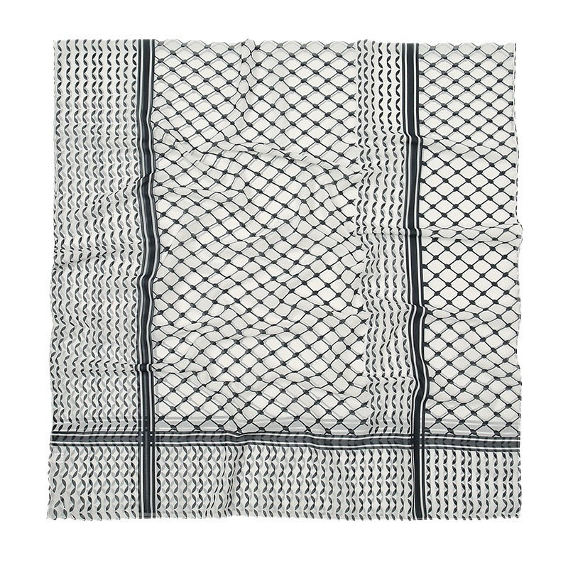 Women's Vintage Style Plaid Chiffon Kerchief