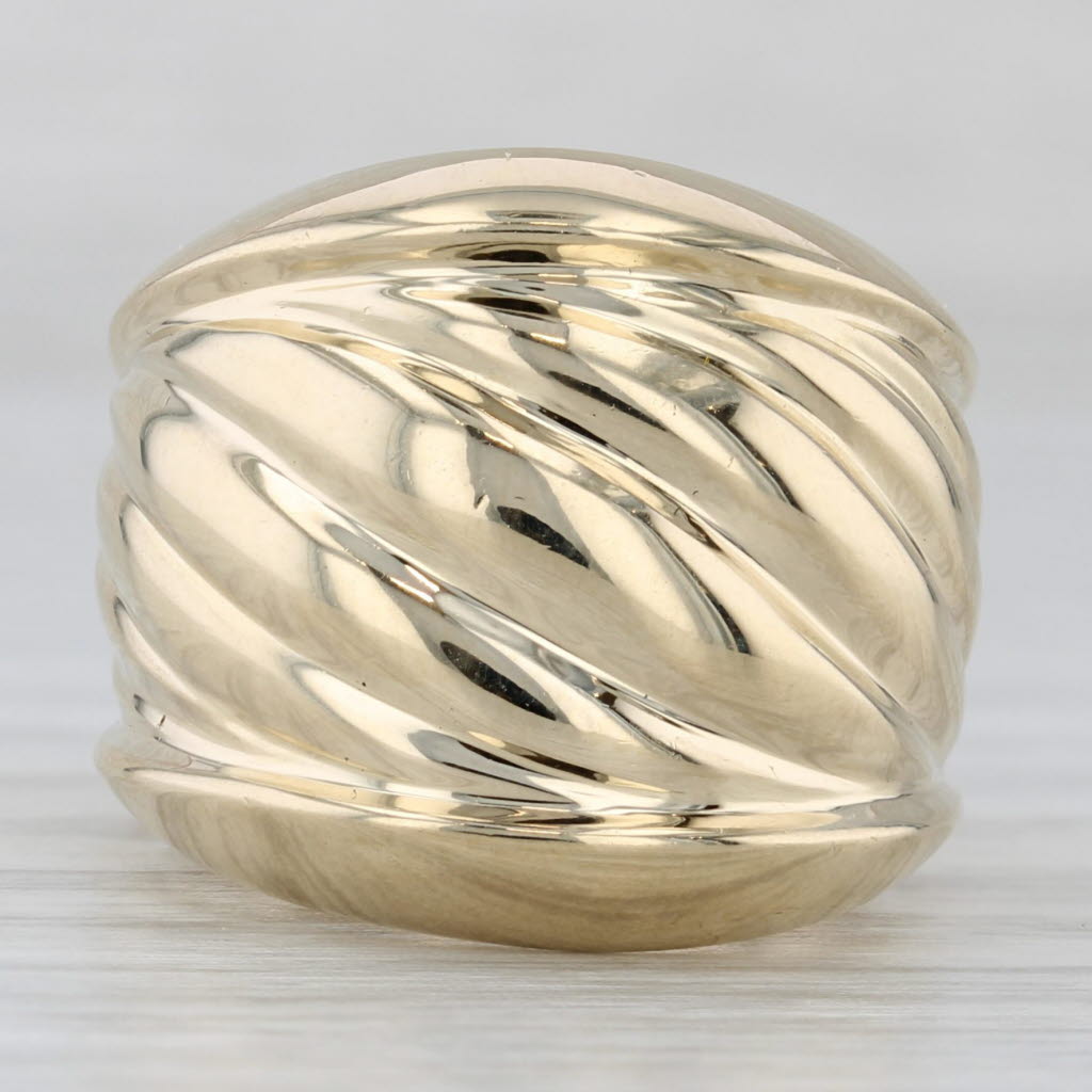 Rigoberto Scalloped Statement Ring 14k Yellow Gold Size 6.5