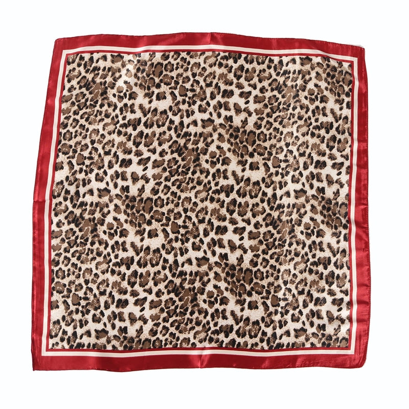 Women's Streetwear Leopard Polyester Silk Scarf