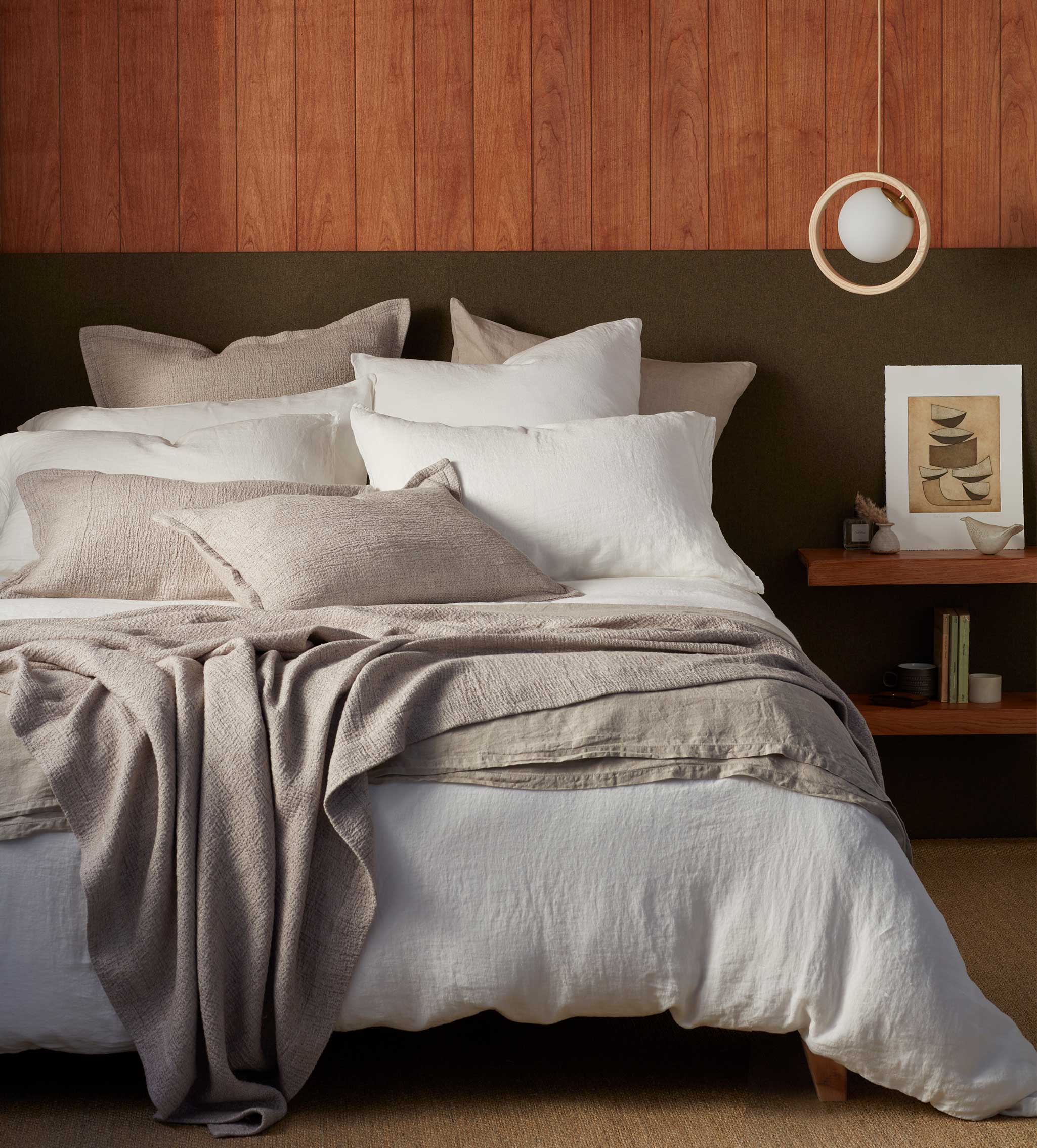 Cream 100% Linen Oxford Pillowcase