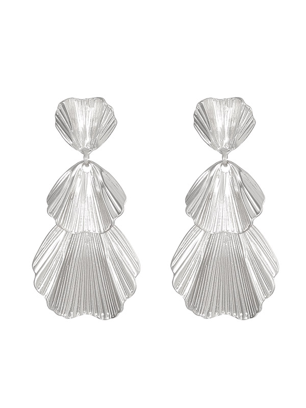 Geometric Solid Color Drop Earrings
