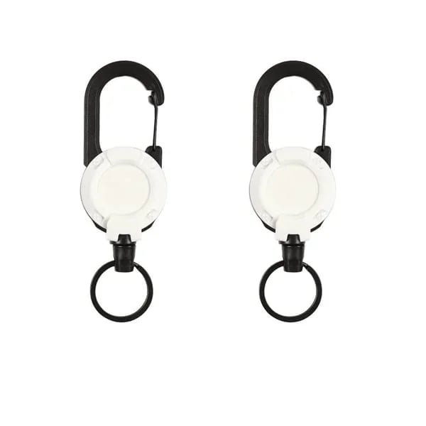 🔥Early Father's Day Hot Sale - Outdoor Automatic Retractable Nylon Rope Luya Anti-theft Tactical Keychain