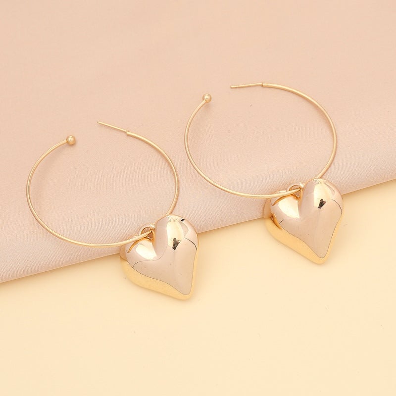 Fashion Chain Heart Alloy Electroplating Necklaces