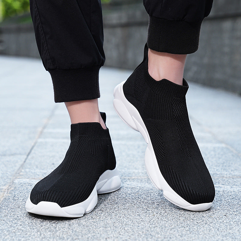 Men's Fly-Woven High-Top Breathable Casual Shoes