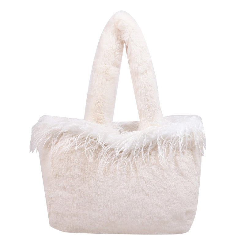 Shoulder Bag Plush Bag Large Capacity Totes Fashion Simple Trendy Temperament Underarm Bag