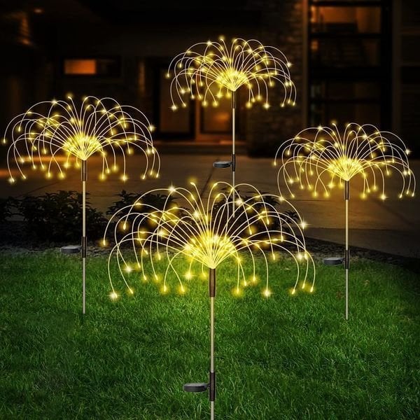 【 49% OFF Sale Ends In Today】- Waterproof  Solar Garden  Fireworks Lamp