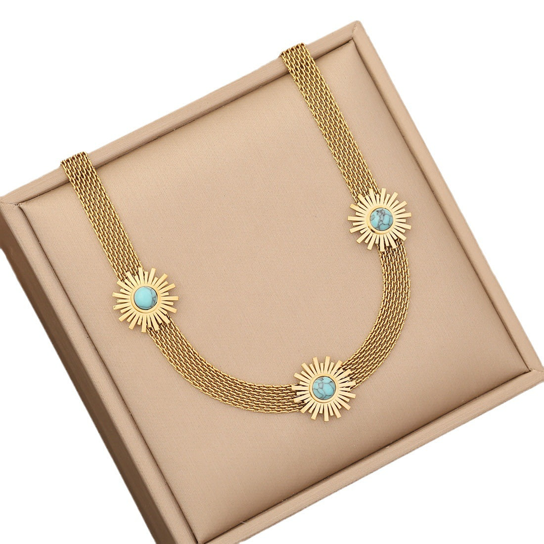 Expressive Stainless Steel Electroplating Necklaces