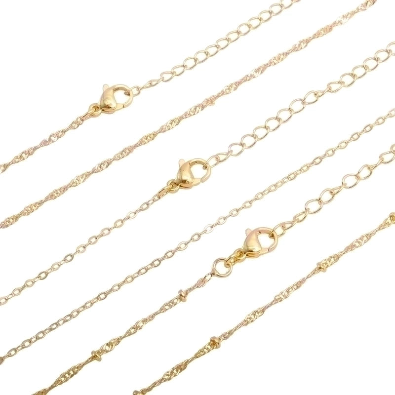 Minimalist Solid Color 304 Stainless Steel Gold Plated Necklace