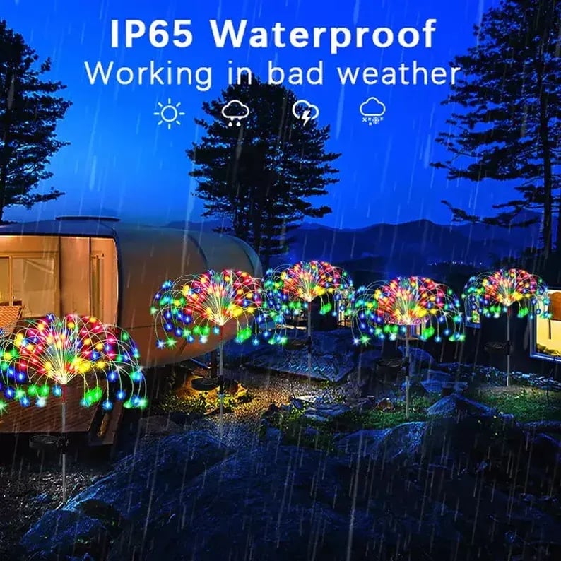 🔥LAST DAY 49% OFF🎁Waterproof  Solar Garden Fireworks Lamp