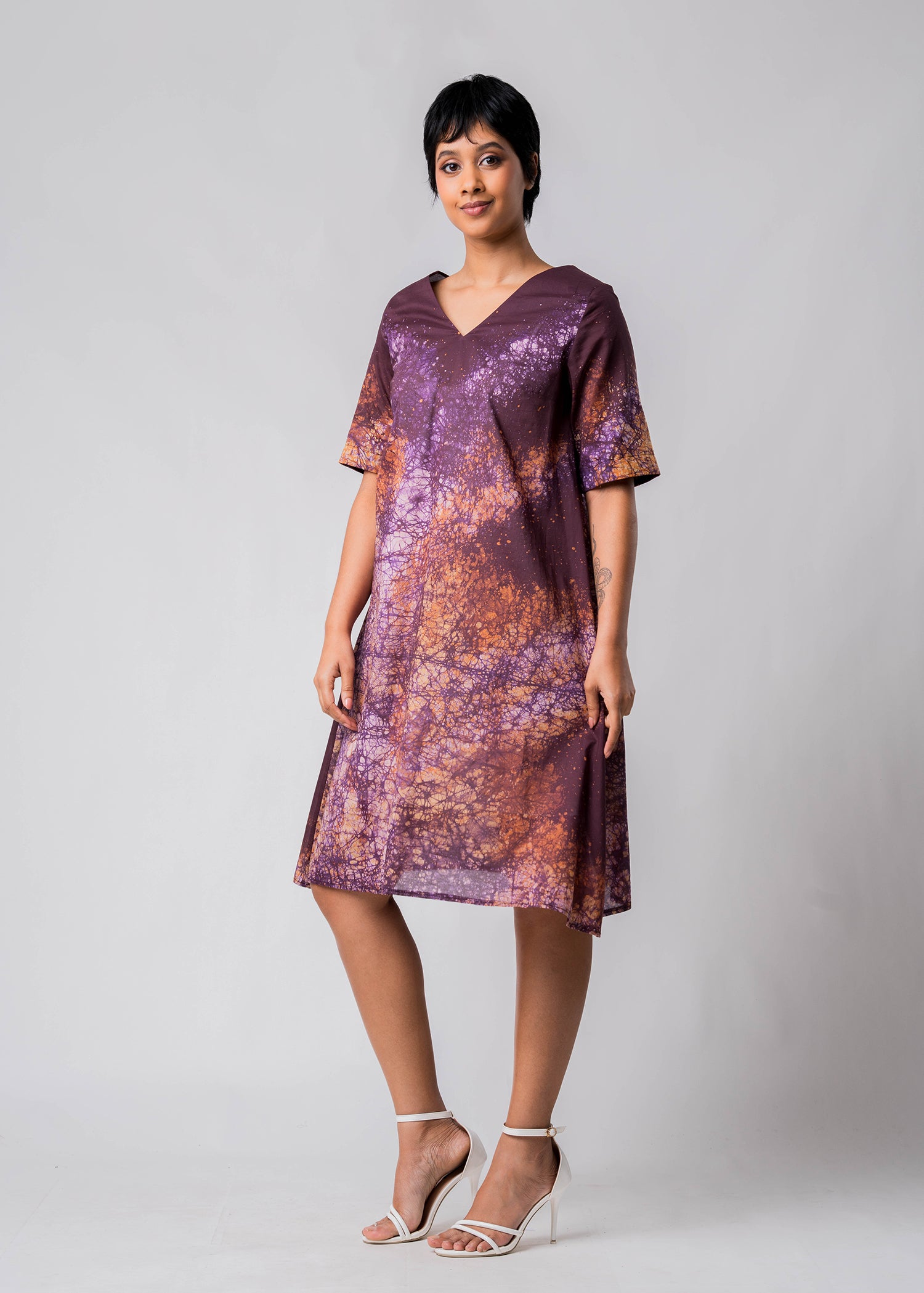 Batik Flare Dress