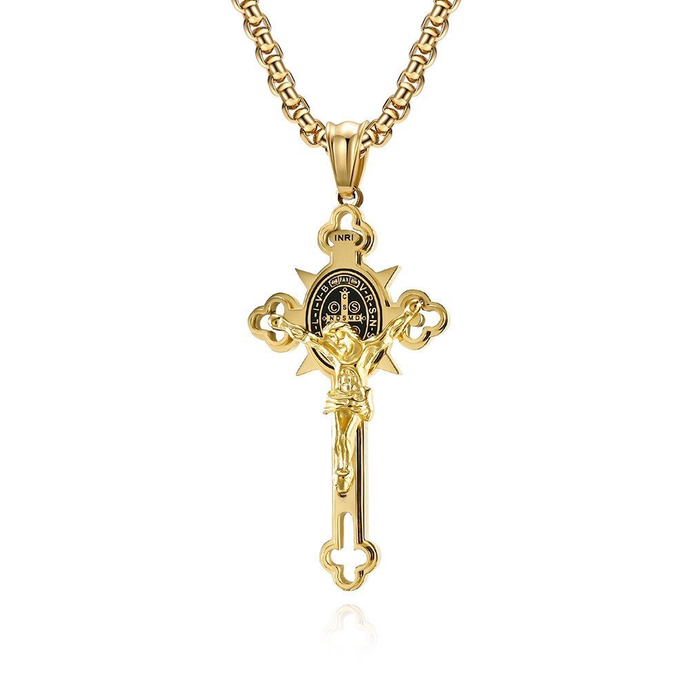 🙏 48% OFF🙏ST.Benedict Protection Cross Power Pendant Necklace