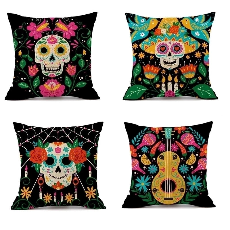 Vacation Printing Linen Pillow Cases