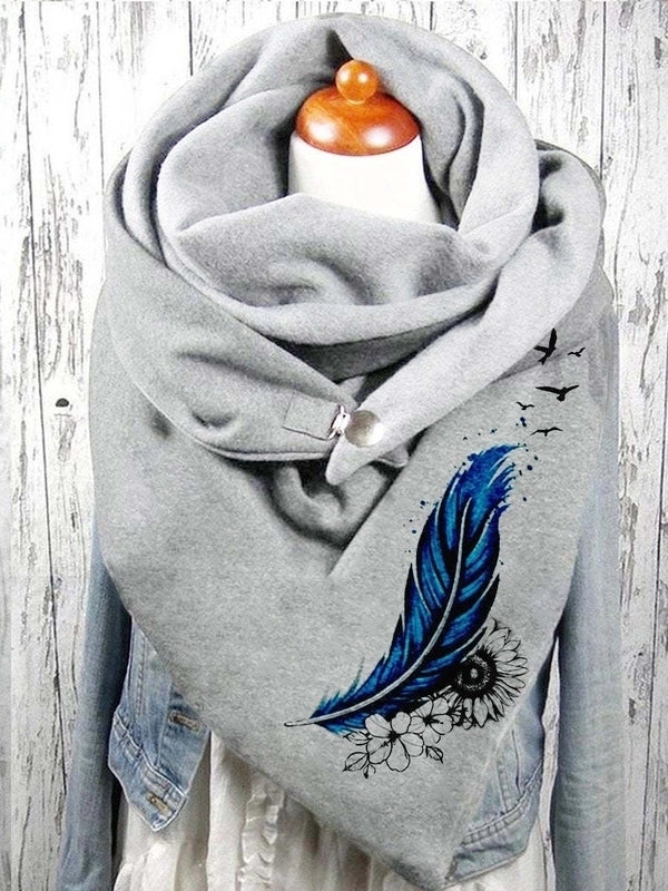 Women's Basic Streetwear Moon Butterfly Polyester Scarf