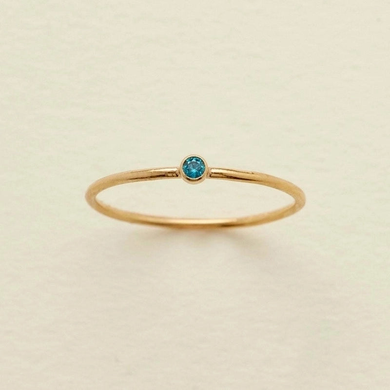 304 Stainless Steel Gold Plated Retro Plating Inlay Solid Color Zircon Rings