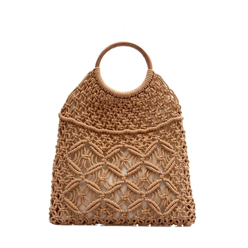 Fashion New Cotton Rope Woven New Beach Bag