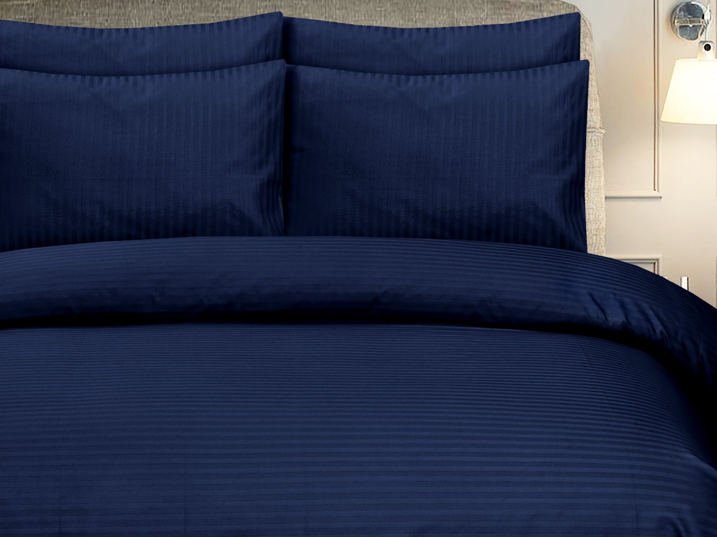 Blue Stripe-Bed Sheet Set
