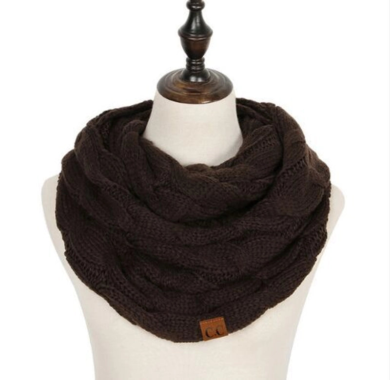 Women's Streetwear Solid Color Knit Scarf