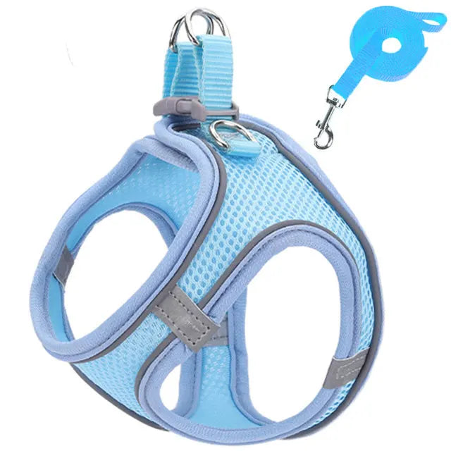 Peitoral de passeio para gatos e cachorros