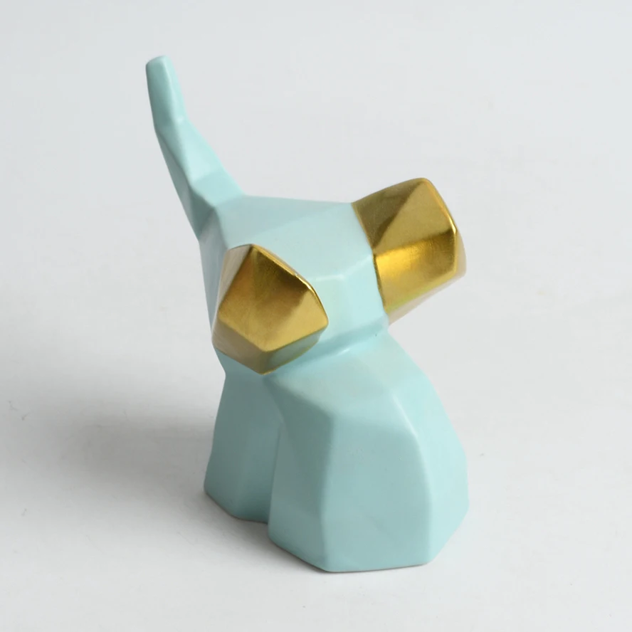 customized animal statue ceramic figurine elephant home decor