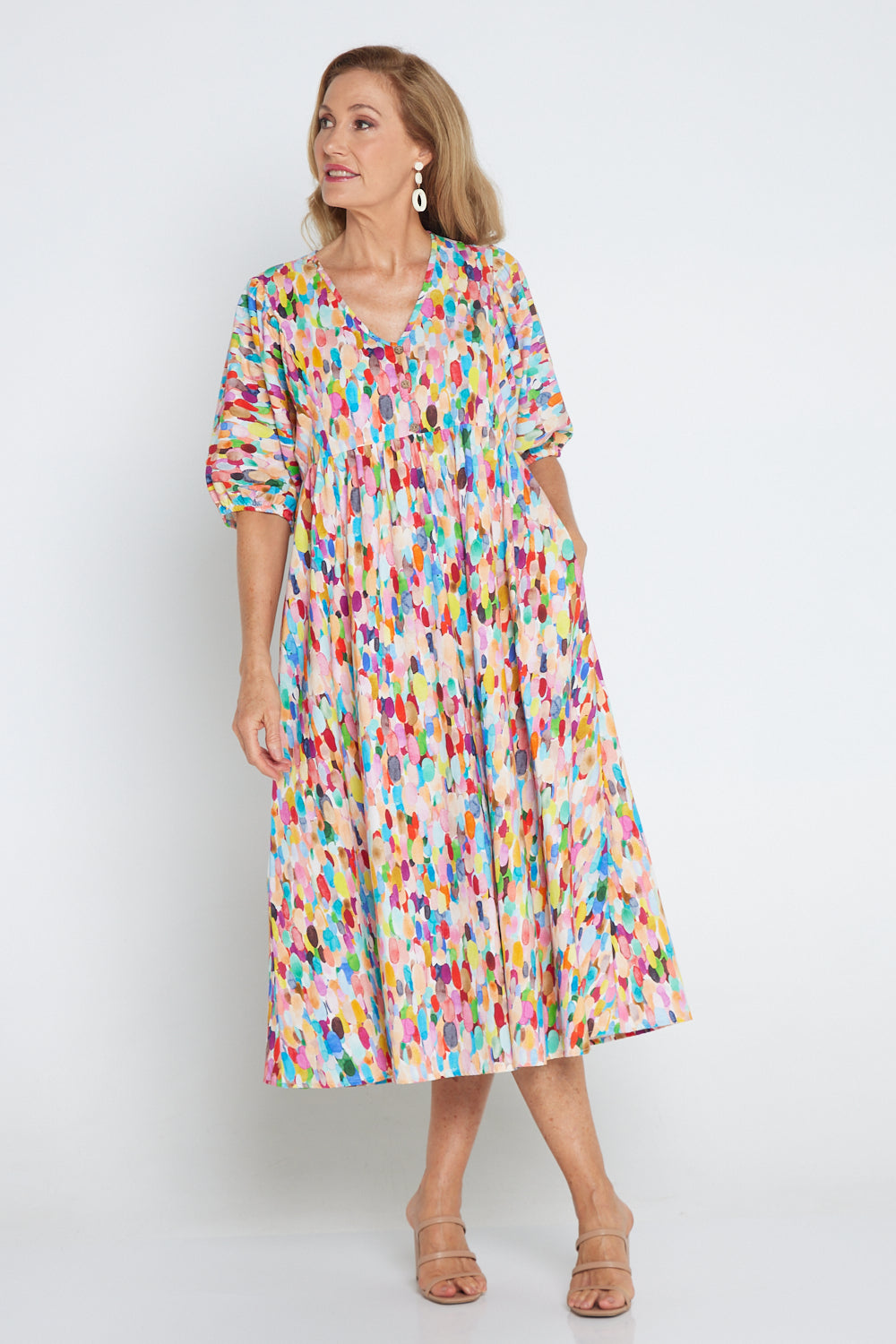 Summer Sun Dress - Confetti Watercolour