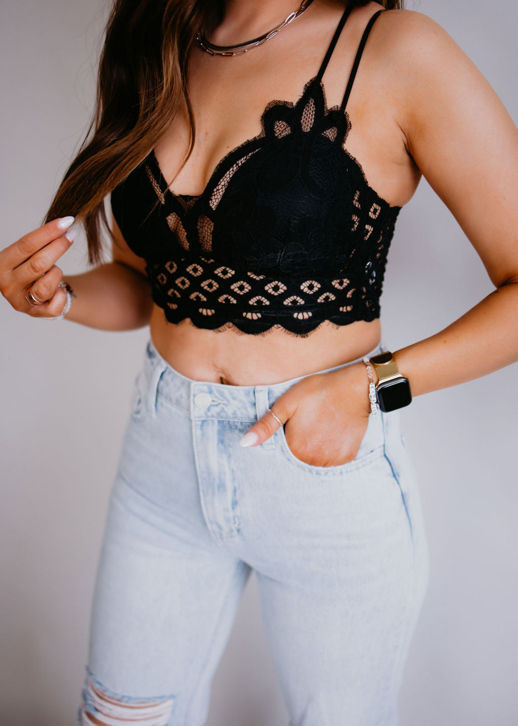 Kyler Crochet Lace Bralette