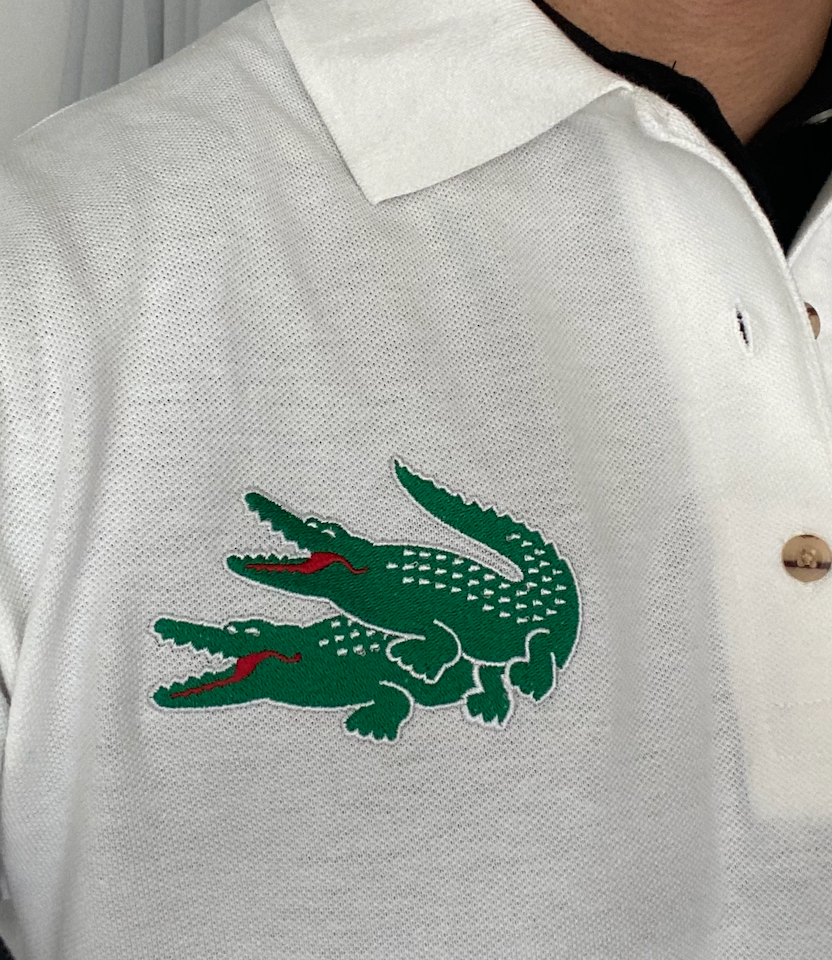 Sexy Lacoste Embroidered Polo Shirt