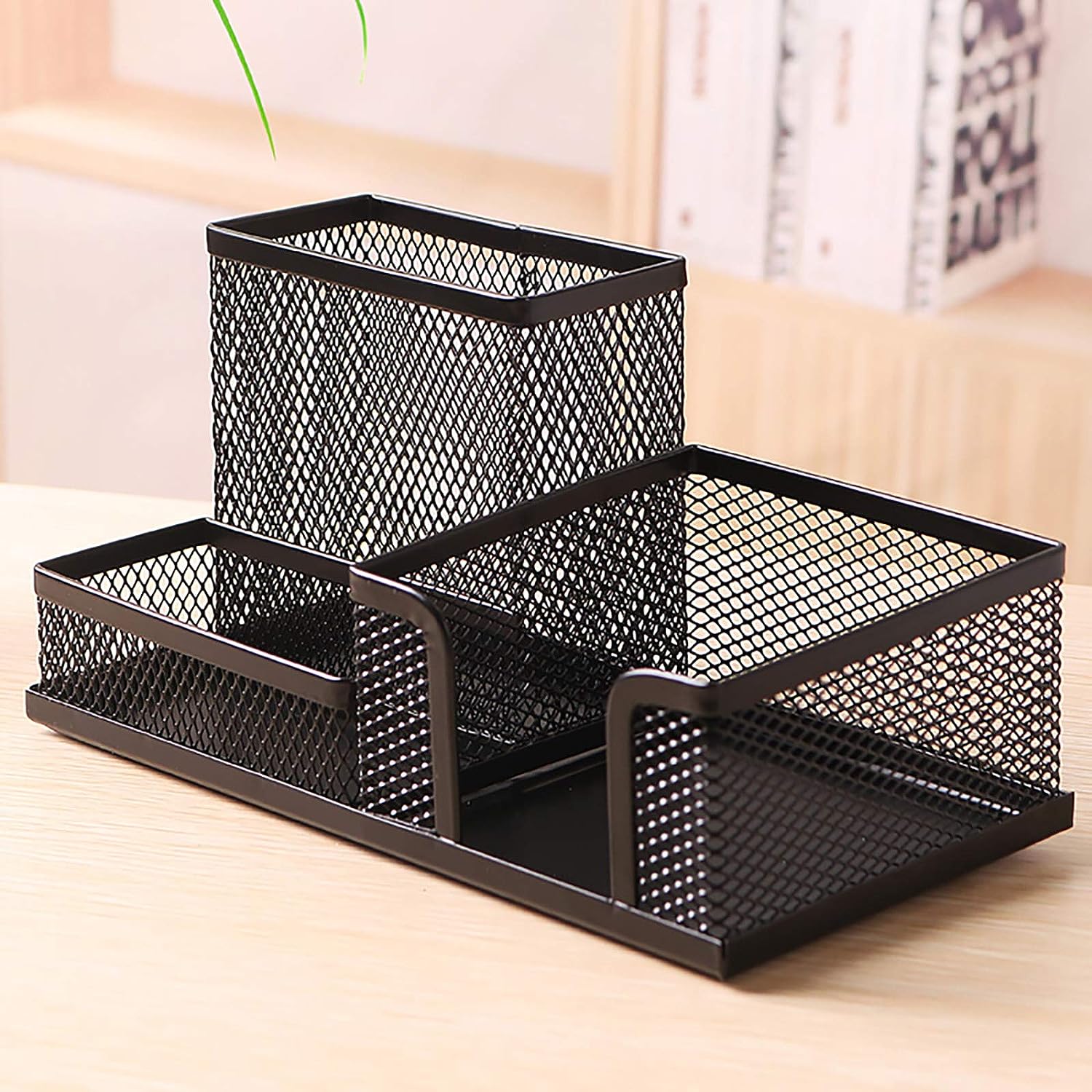 Metal Mesh Desk Supply Organizer Office Supply Caddy Pen Holder Desktop Storage Organizer