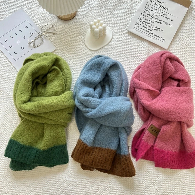 Women's Minimalist Classic Style Solid Color Polyester Scarf