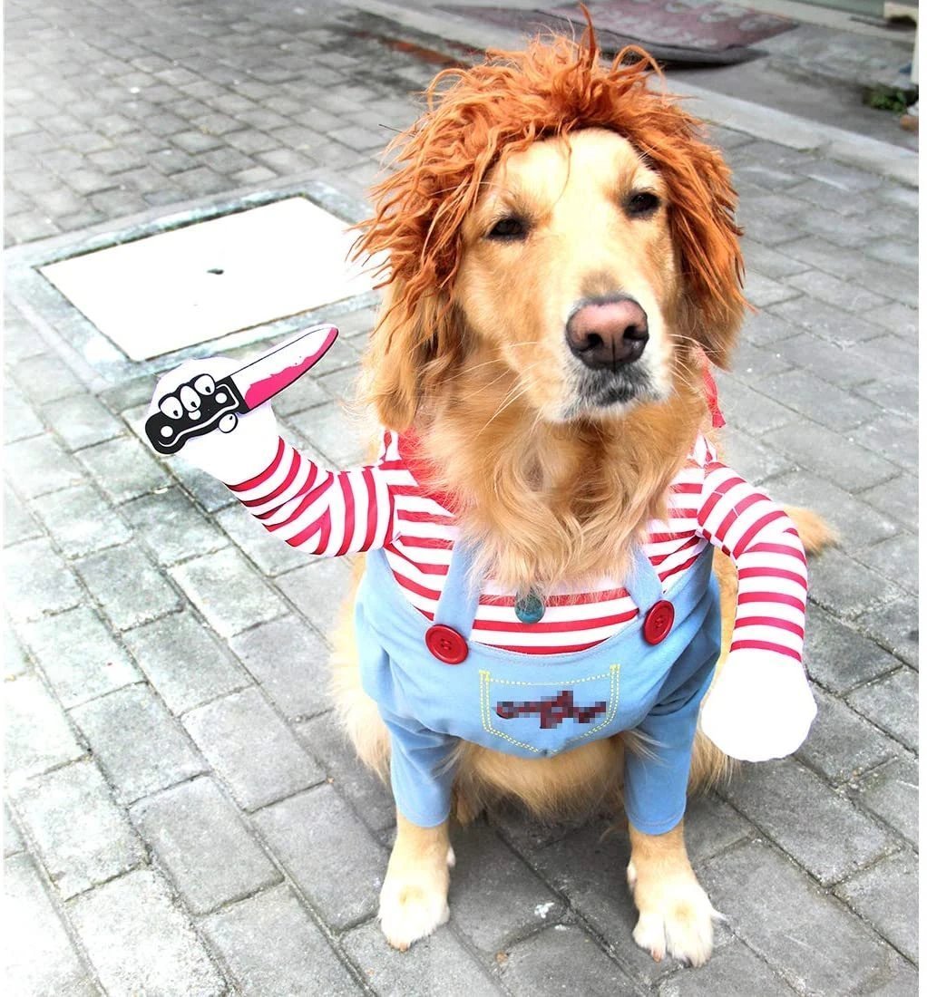 (🎃HALLOWEEN PRE SALE - 49% OFF) Deadly Doll Costume🐶Pets Also Need Halloween Dress Up!