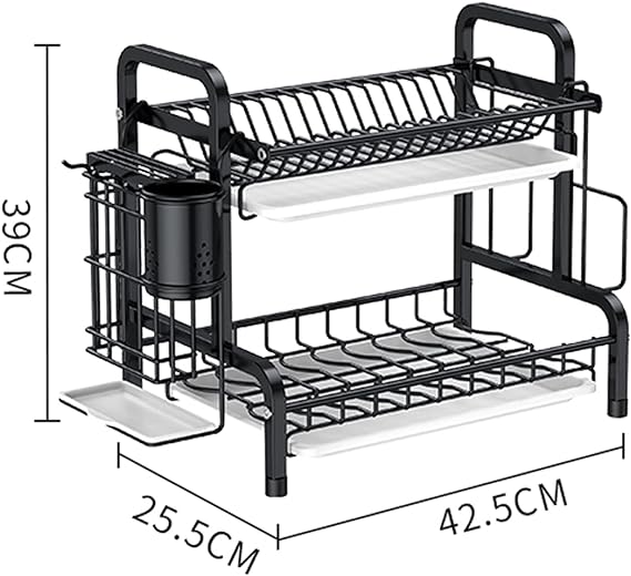 Kitchen Bowl Dish Drying Rack -2 Layer. Kitchen Dish Drying Rack